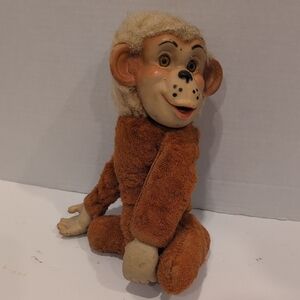 Vintage 50's Rubber Face Monkey Rushton Plush